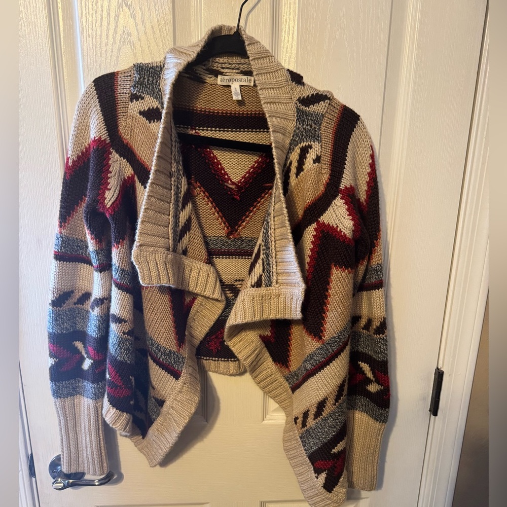 Aeropostale wrap sweater Large